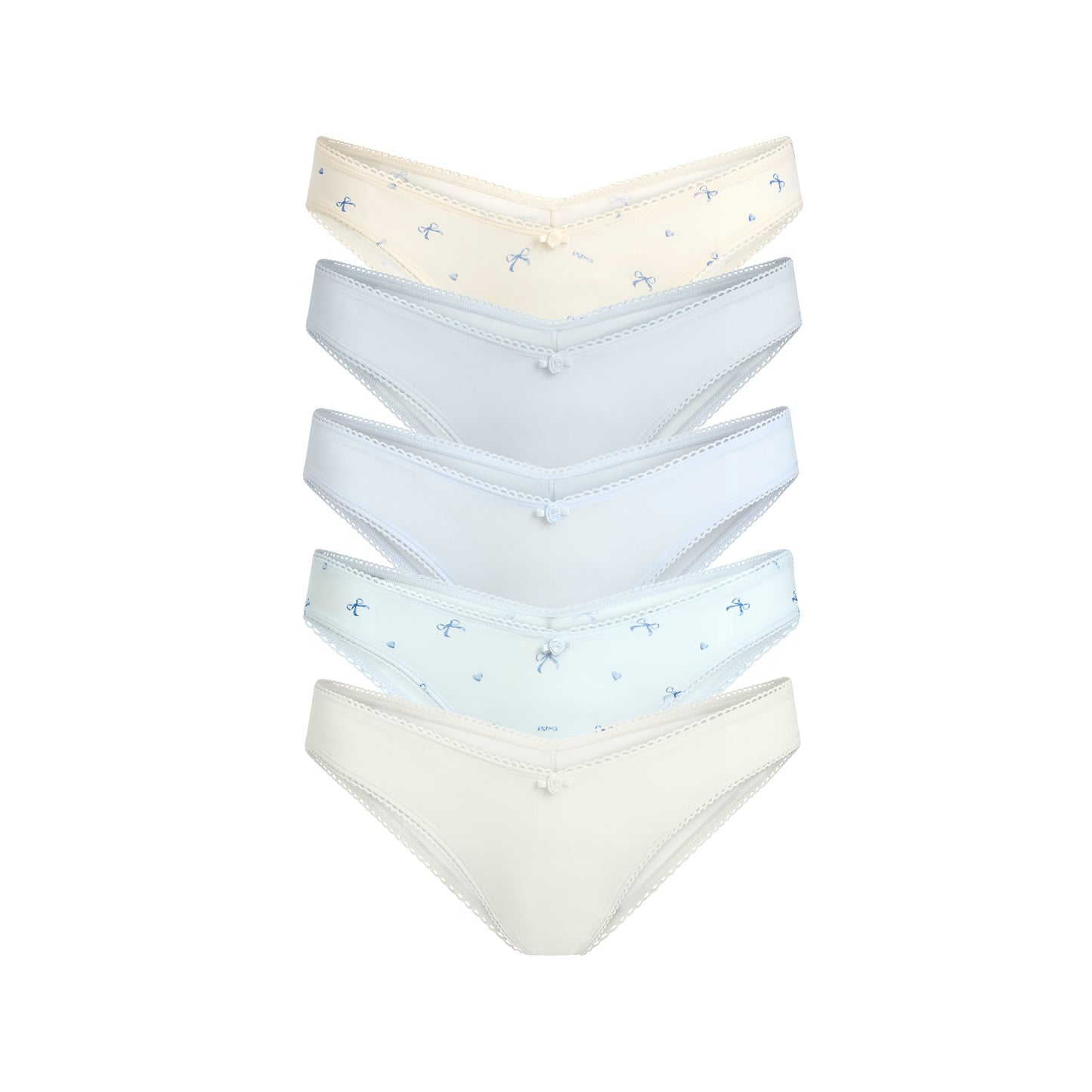 SKIMS Fits Everybody Picot Tanga 5-Pack