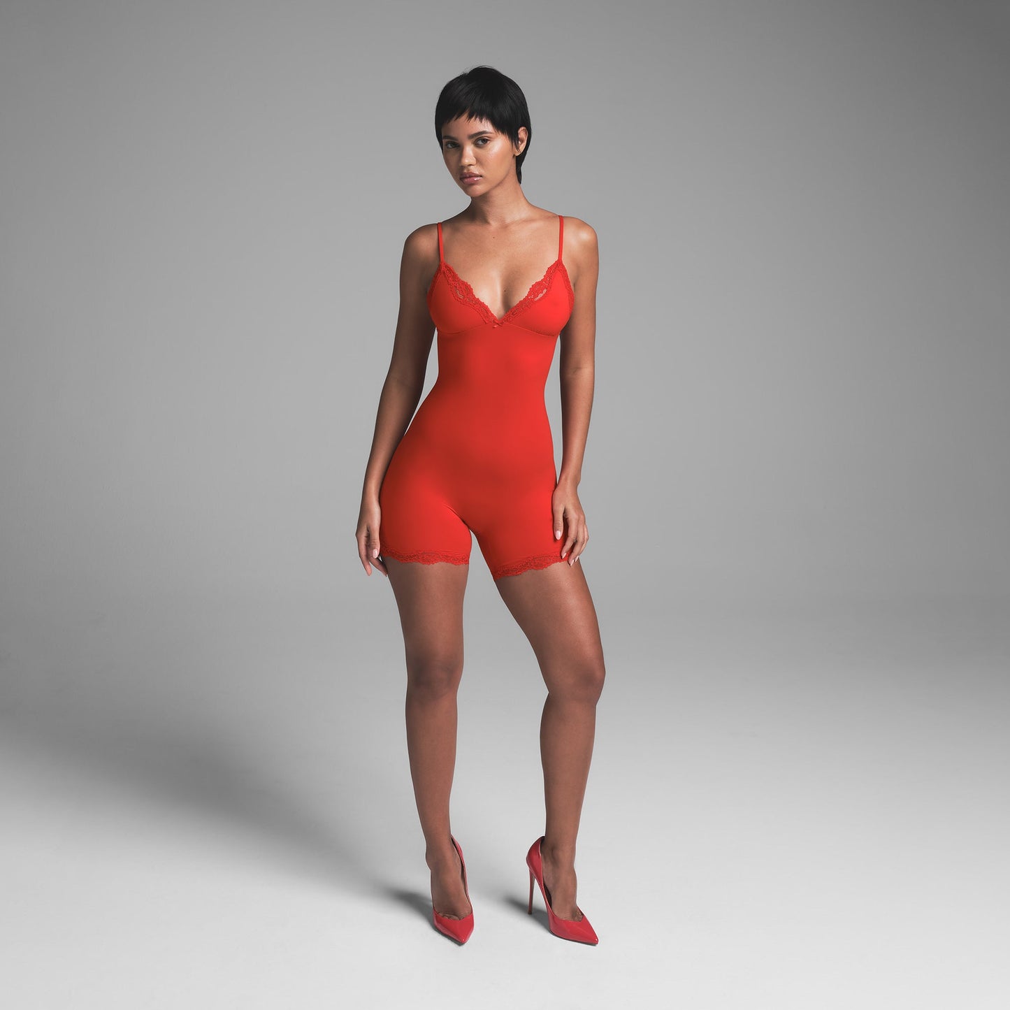 SKIMS Fits Everybody Lace Triangle Onesie