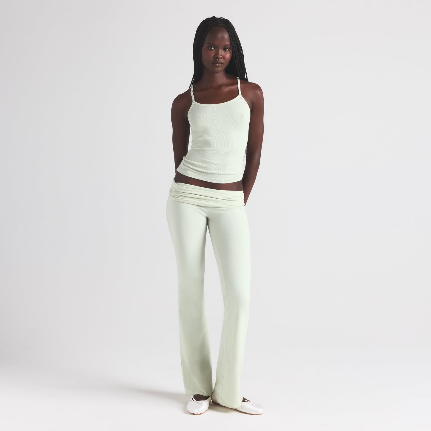 SKIMS Cotton Rib Scoop Long Tank