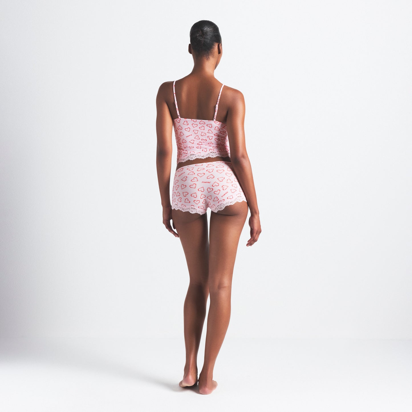 SKIMS Fits Everybody Lace Cami And Boyshort Set