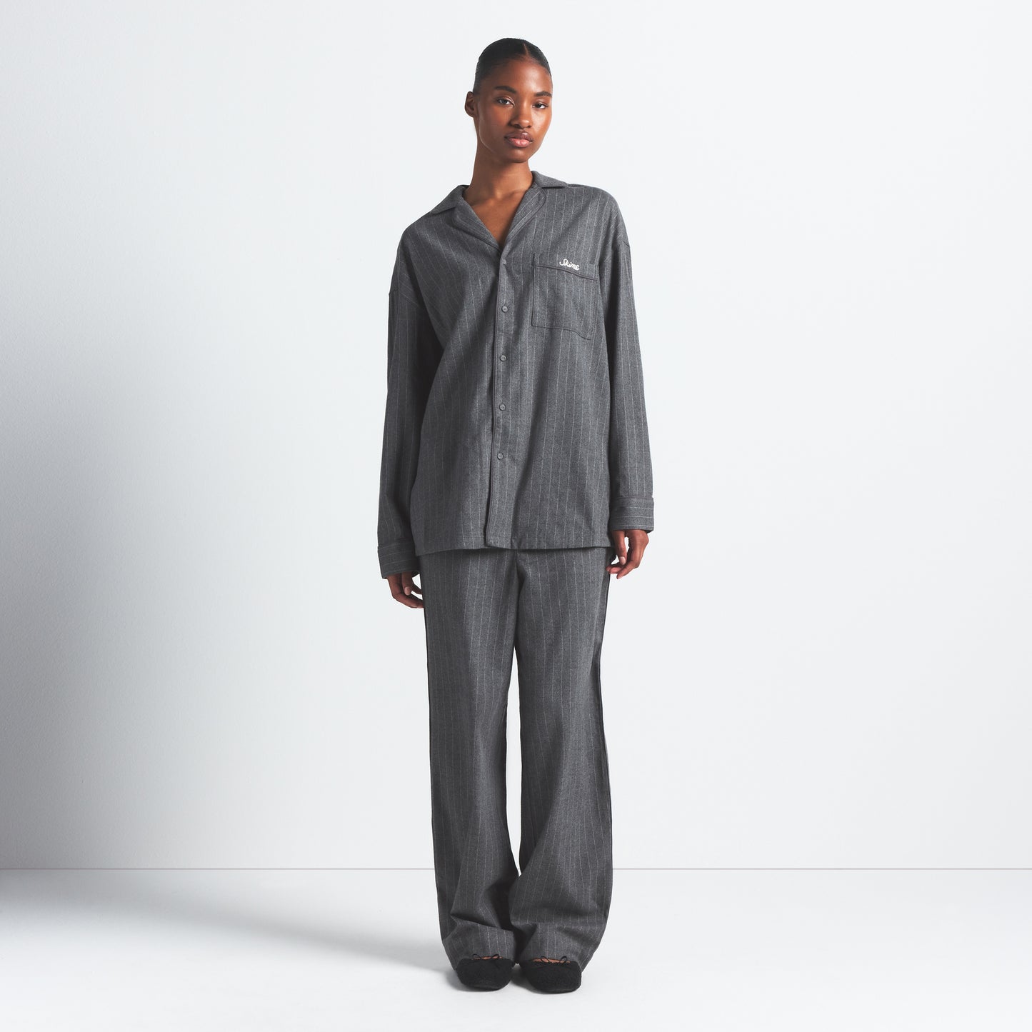 SKIMS Elevated Flannel Sleep Set