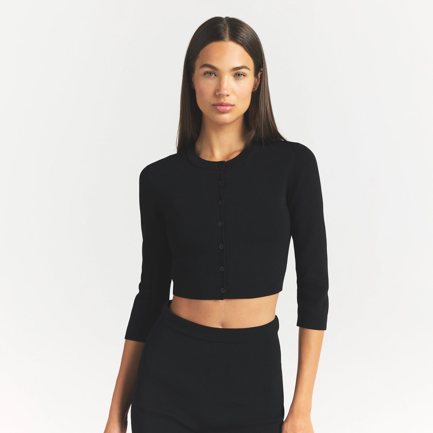 SKIMS Refined Knit Crop Cardigan