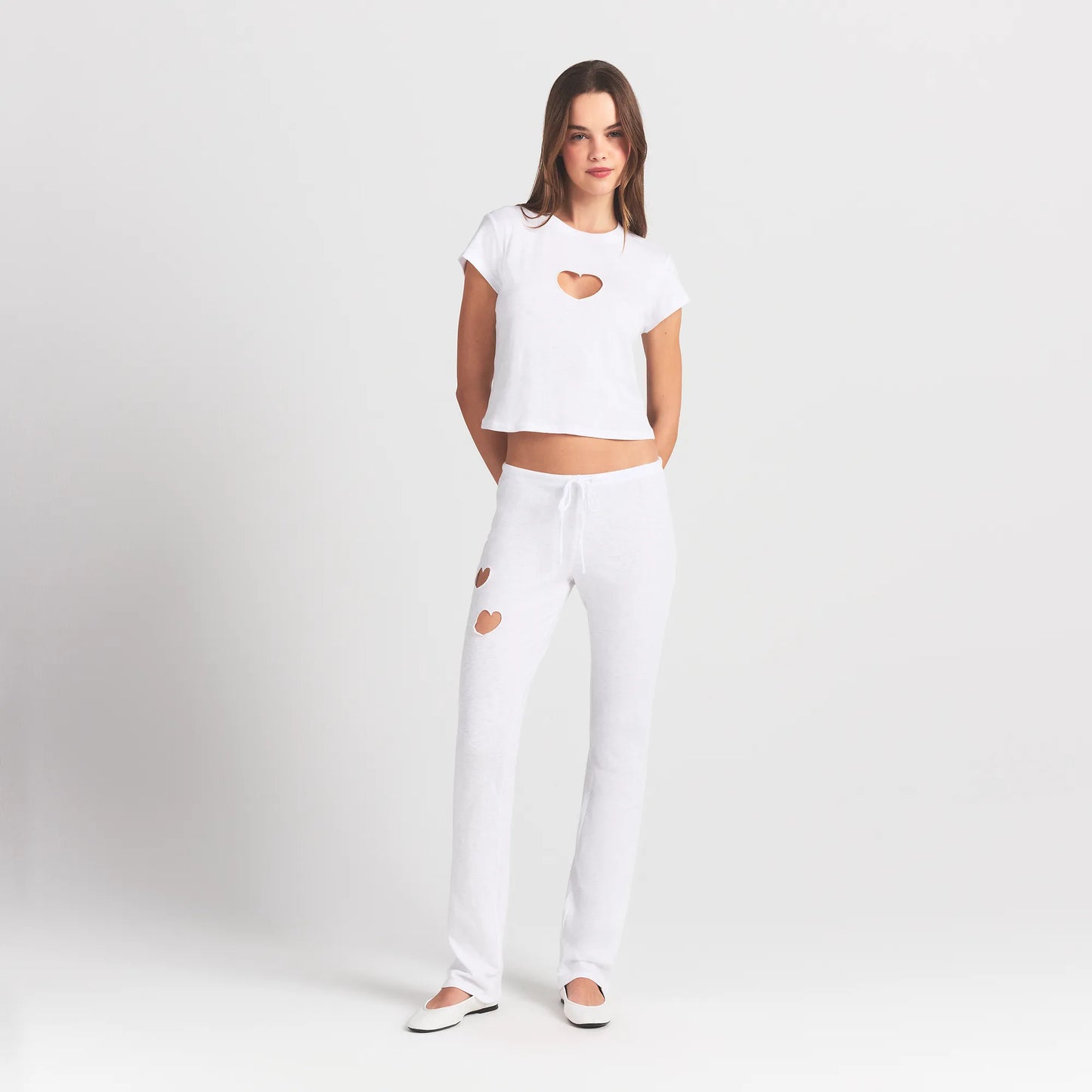 SKIMS Worn In Jersey Baby Heart T-Shirt