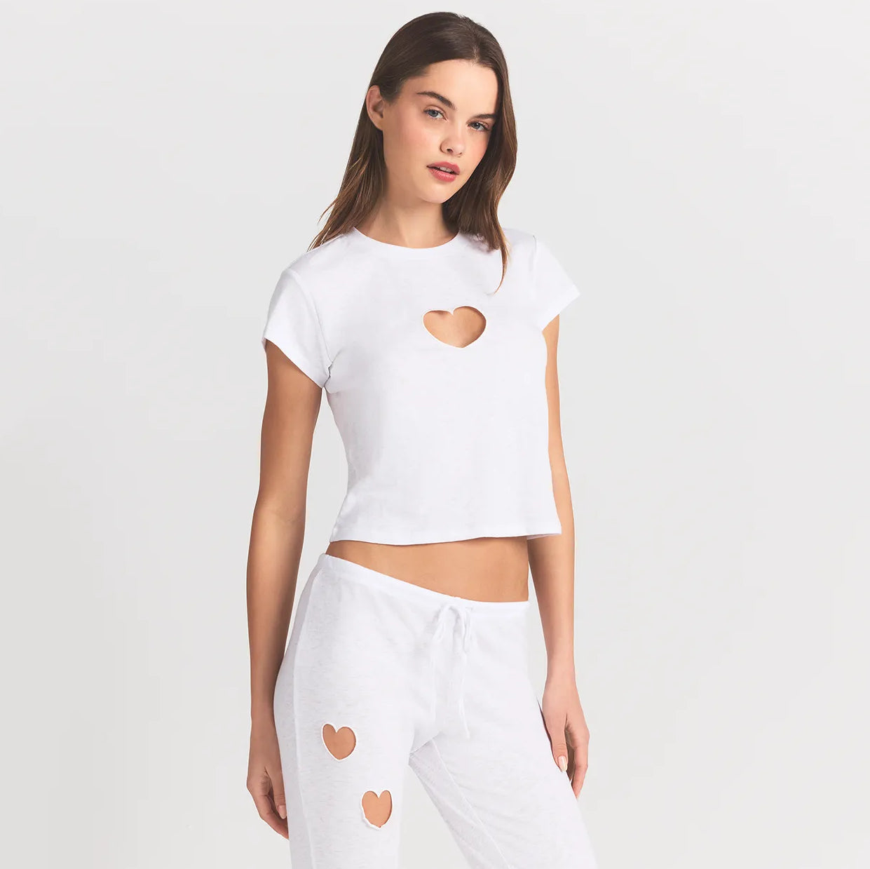 SKIMS Worn In Jersey Baby Heart T-Shirt