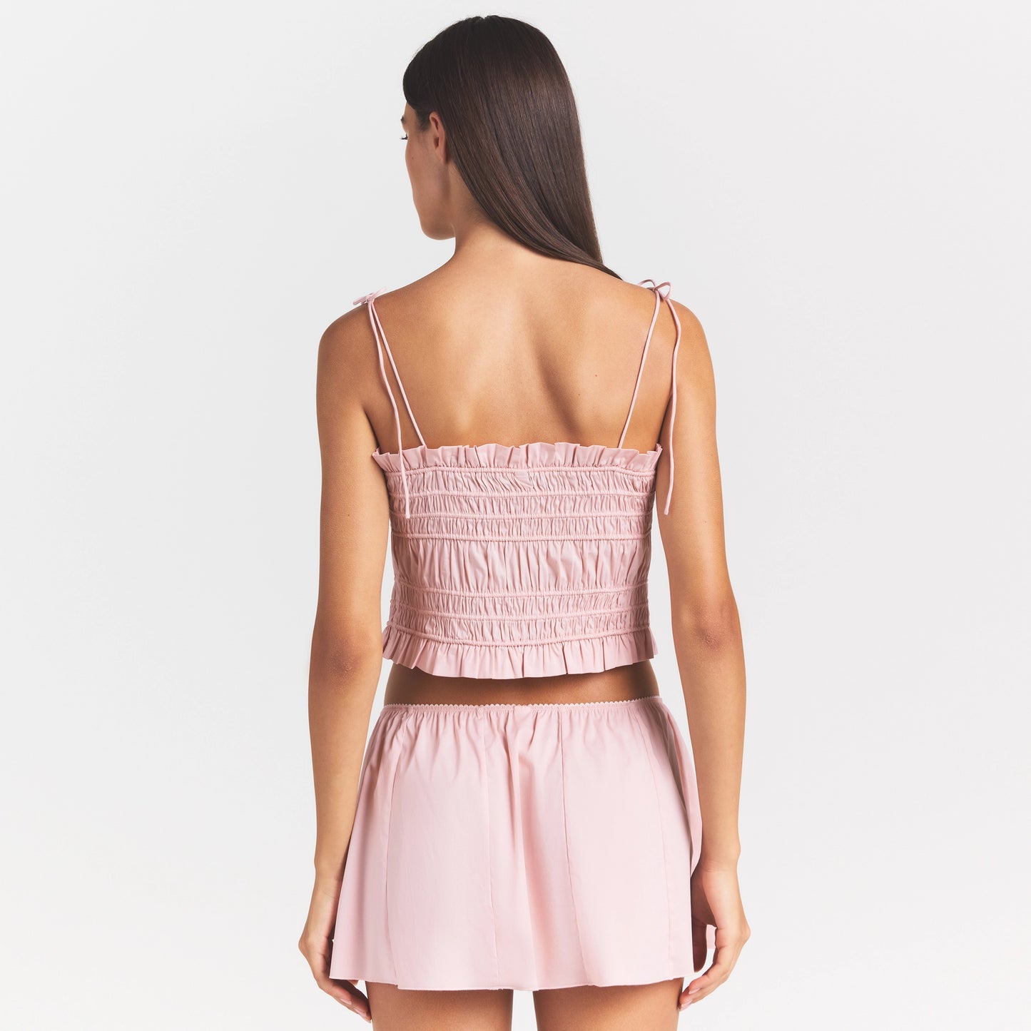 SKIMS Poplin Apparel Ruffle Cami