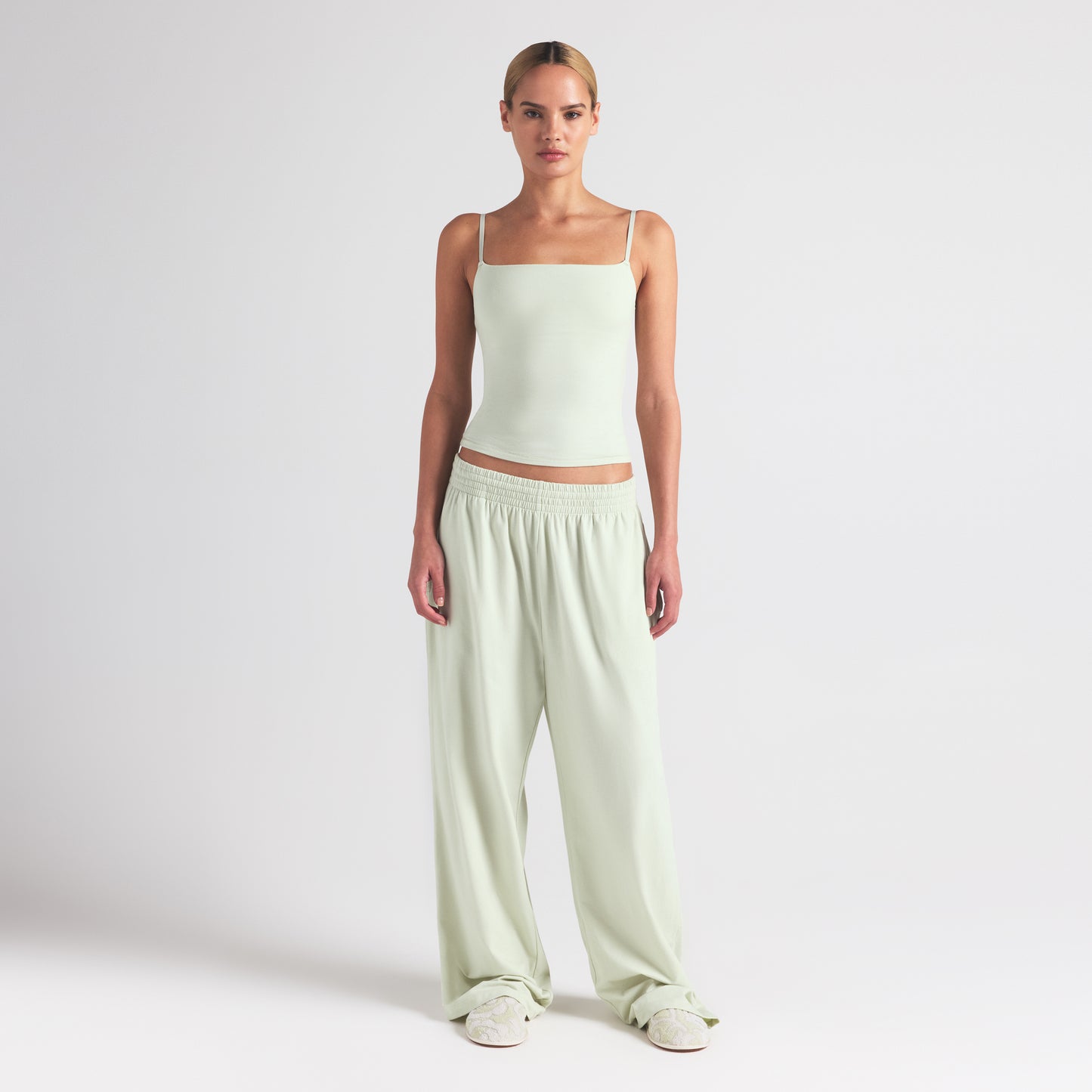 SKIMS Cotton Jersey Wide Leg Pant