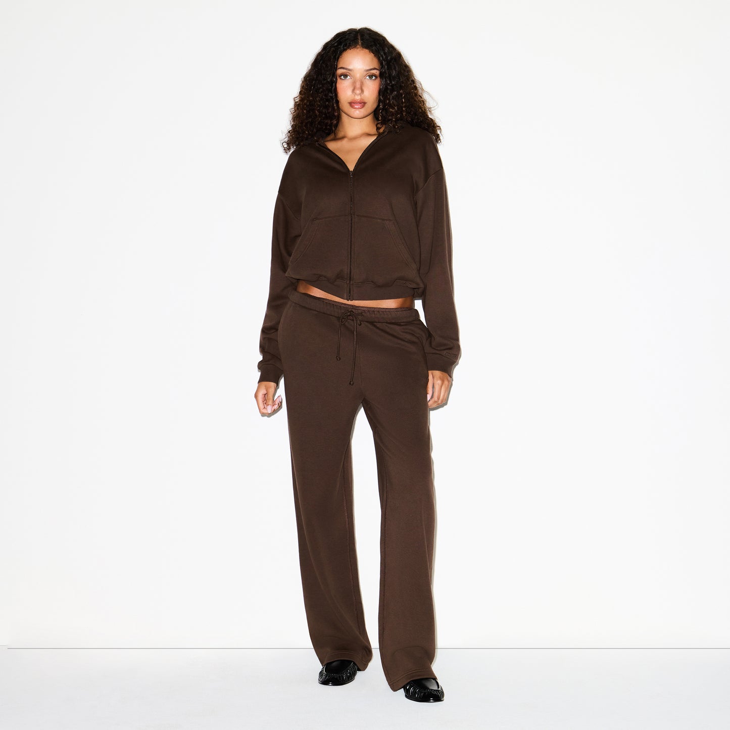 SKIMS Cotton Fleece Classic Zip Up Hoodie