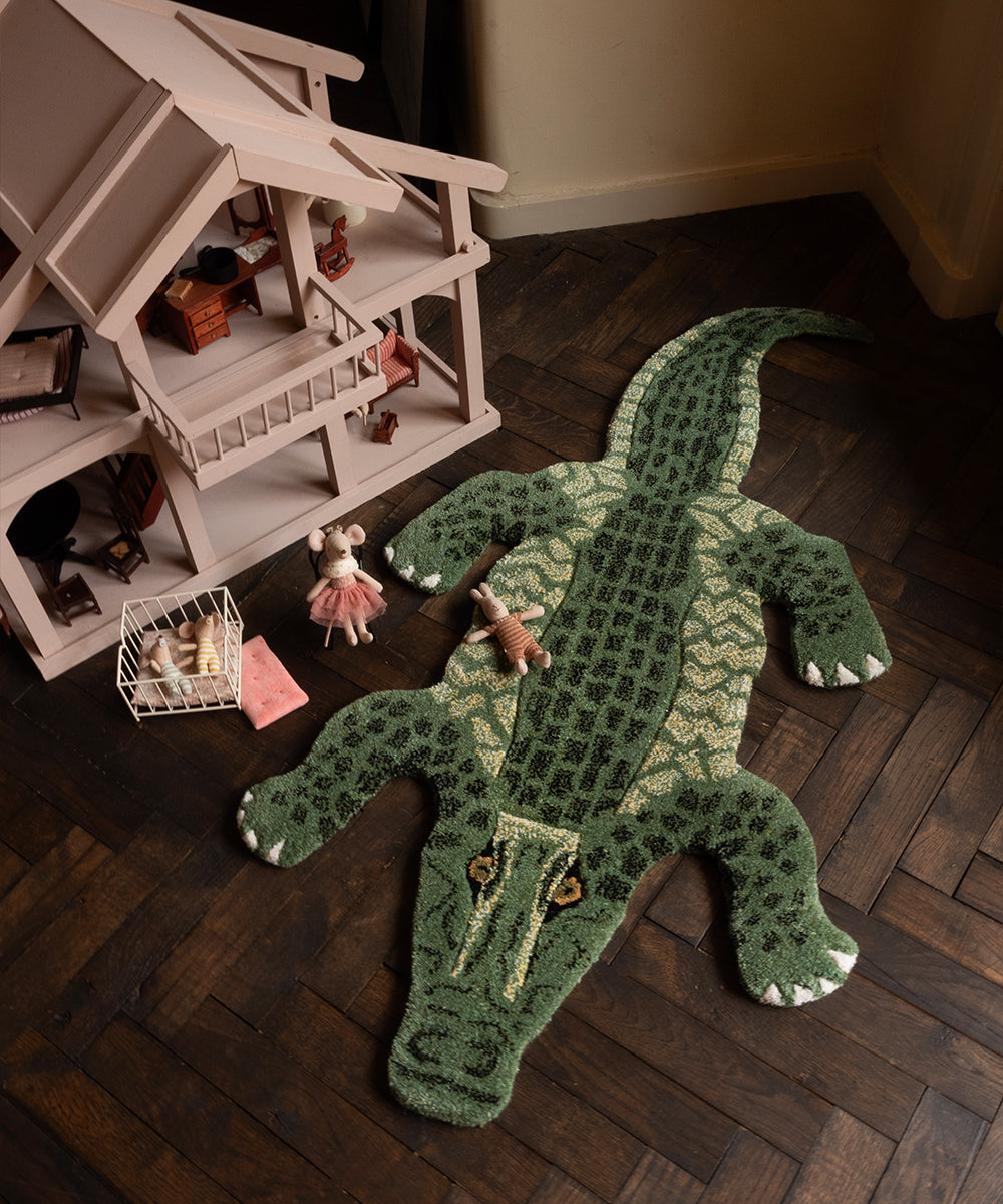 DOING GOODS Coolio Crocodile Rug ワニ