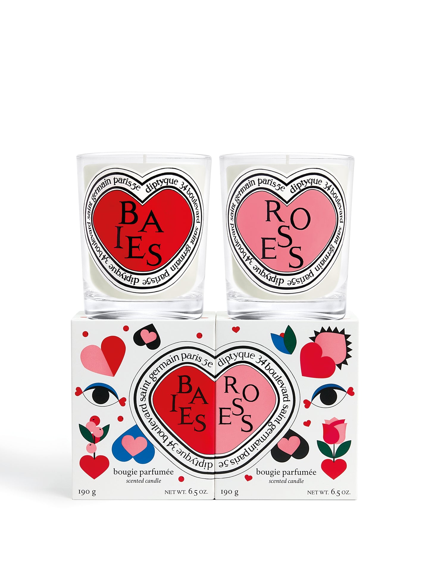 Diptyque Valentine'S Baies & Roses Duo 2X190G